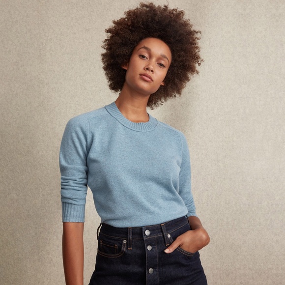 Everlane Sweaters - Everlane ReCashmere Vintage Crew - Cashmere & Wool Blend